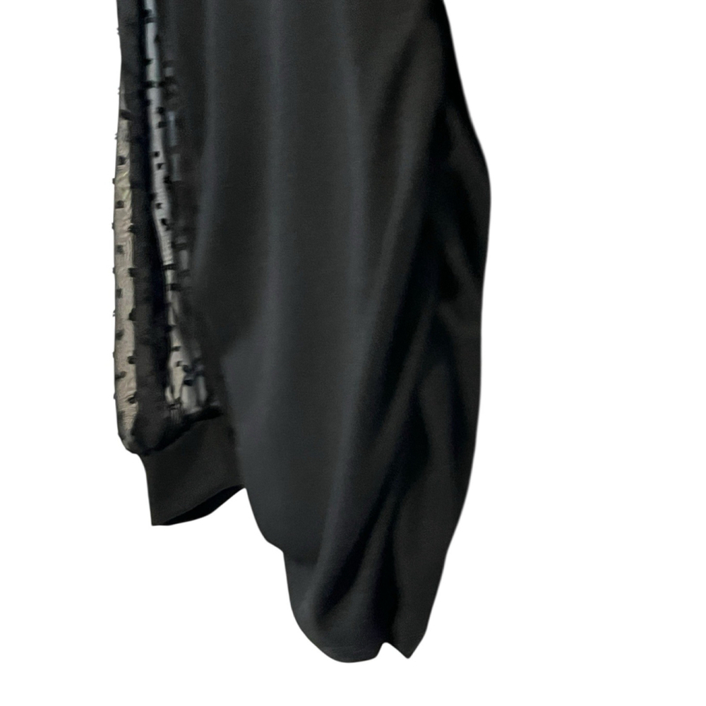 BHome Maternity Top Womens Black Stretch Ruched Sides M NWT - Picture 7 of 12